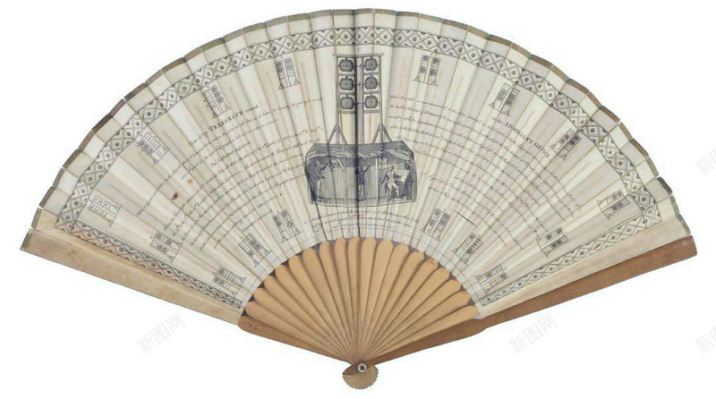 一把折扇png免抠素材_新图网 https://ixintu.com 产品实物 扇子 折扇 竹扇