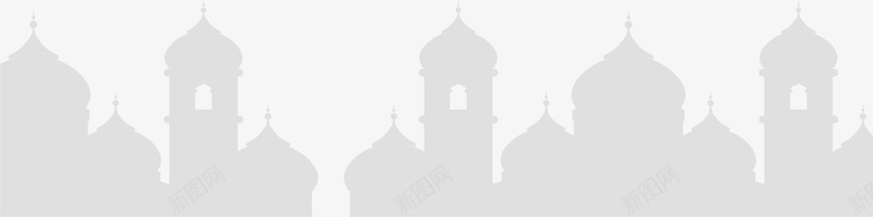 灰色阿拉伯建筑png免抠素材_新图网 https://ixintu.com 免抠PNG 建筑 房子 教堂 灰色 装饰图案 阿拉伯