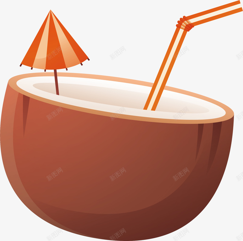 夏天休闲新鲜饮料椰汁矢量图ai免抠素材_新图网 https://ixintu.com 休闲 创意 卡通 夏天 度假 手绘 拖鞋 救生圈 新鲜饮料椰汁 水果 水球 绿植 遮阳伞 矢量图
