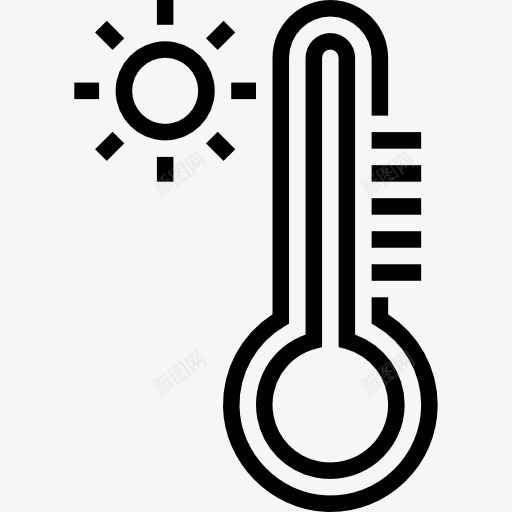 温度计图标png_新图网 https://ixintu.com 华氏 天气 工具和用具 度 摄氏 水银 温度 温度计
