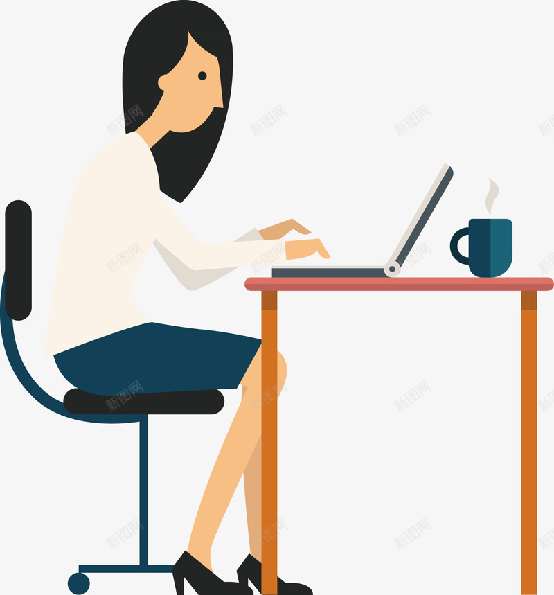 PPT卡通人物png免抠素材_新图网 https://ixintu.com PPT素材 上班族 上班族海报 会议 办公 卡通 商务人物 扁平化 职场