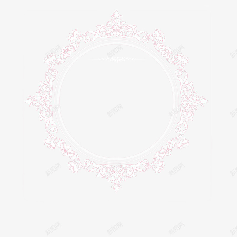 欧式传统白色花纹边框装饰png免抠素材_新图网 https://ixintu.com PNG 圆形边框 欧式 欧式花纹 花纹装饰 边框素材