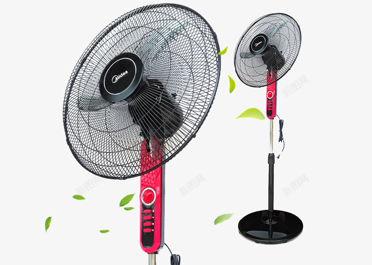 绿叶美的电风扇png免抠素材_新图网 https://ixintu.com 家具 电器 电风扇 电风扇广告 绿叶 美的品牌 美的电风扇 风扇