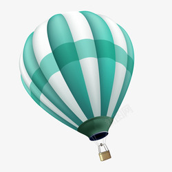 绿色纹理绿色圆弧热气球元素矢量图高清图片