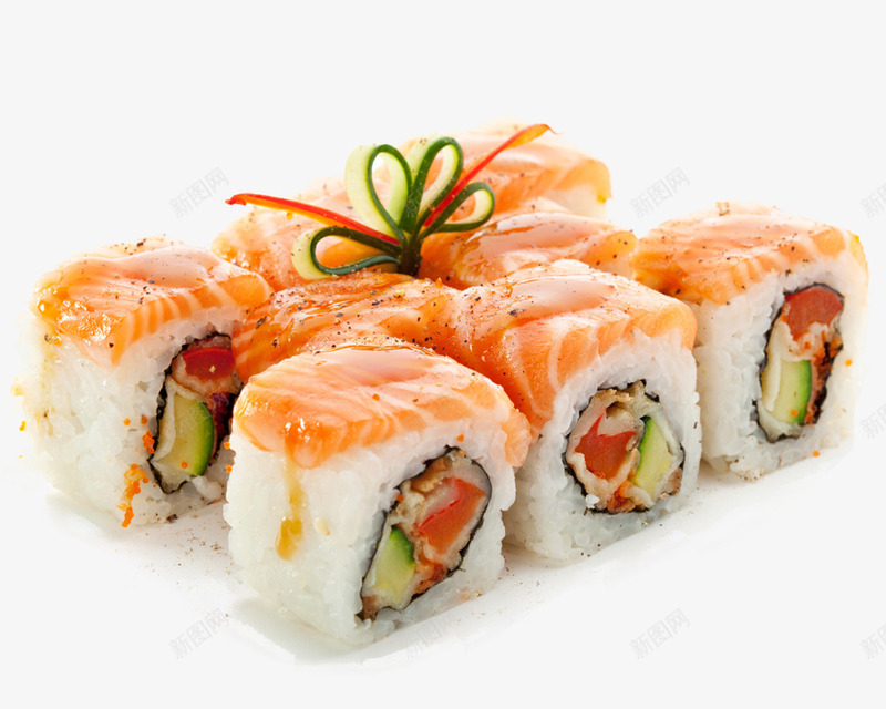 寿司png免抠素材_新图网 https://ixintu.com 三文鱼 寿司 料理 海苔 美食