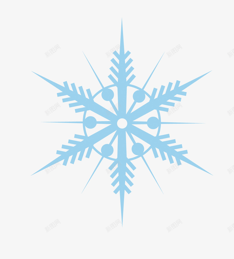 淡蓝色冬季雪花图案png免抠素材_新图网 https://ixintu.com 优雅 冬天 冬季 冬季雪花 冰雪 卡通雪花 唯美 欧式雪花 花