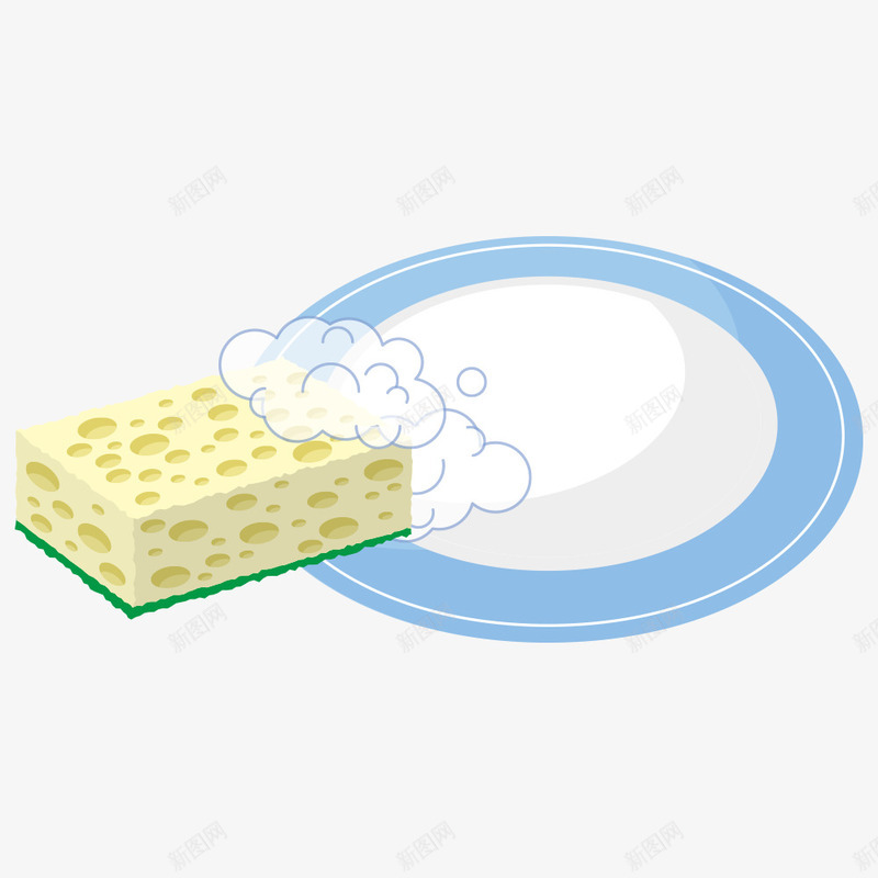 卡通扁平化洗碗图标png_新图网 https://ixintu.com 卡通图标 家务活 扁平化 扁平化图标 洗碗 清晰 生活