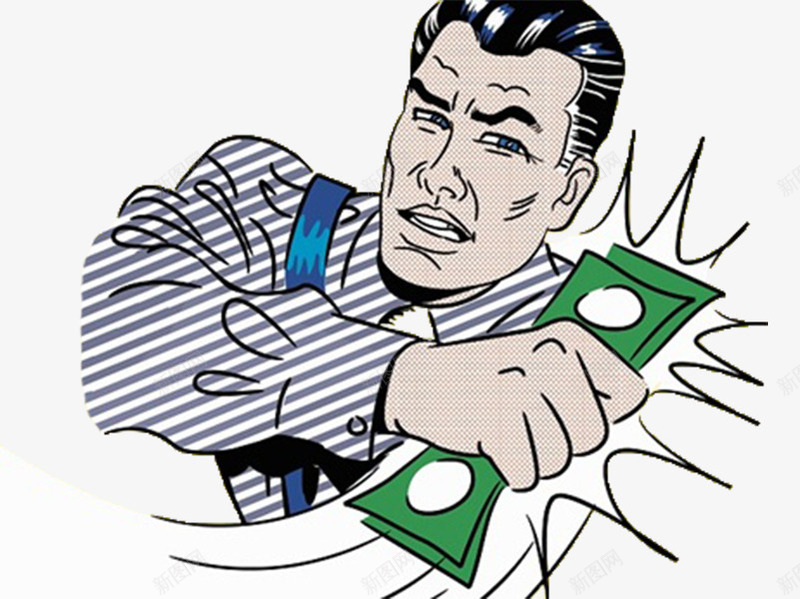紧紧握住钱的卡通人物png免抠素材_新图网 https://ixintu.com 人民币 卡通人物 卡通人物数钱 手握机会 手握钞票 手握钱 抓住钱 插图 美元