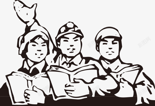 共产党人物图标png_新图网 https://ixintu.com 共产党人物 国庆素材 手绘素材 黑色