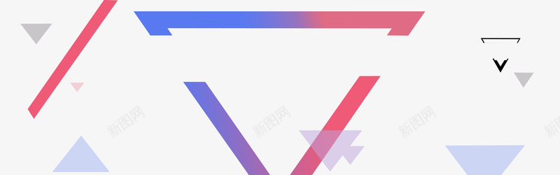 几何bannerpng免抠素材_新图网 https://ixintu.com banner banner素材 倒三角 几何 彩色