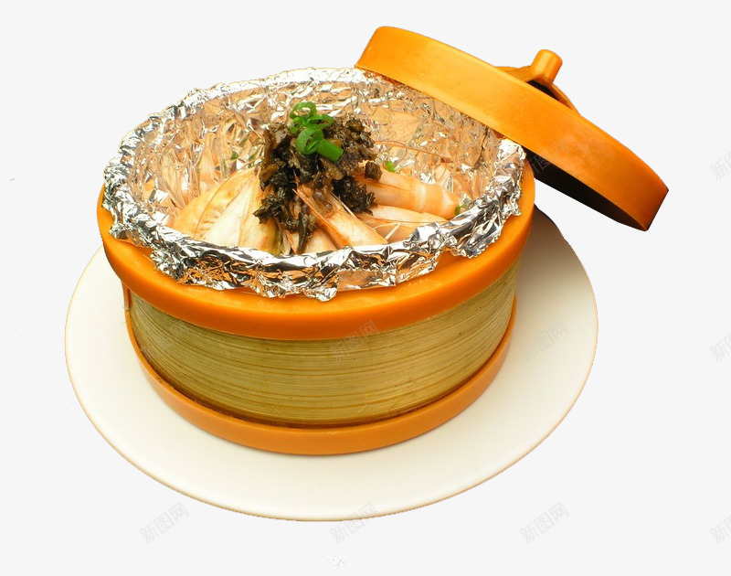梅菜蒸河虾png免抠素材_新图网 https://ixintu.com 中华美食 河虾 特色小吃 美食