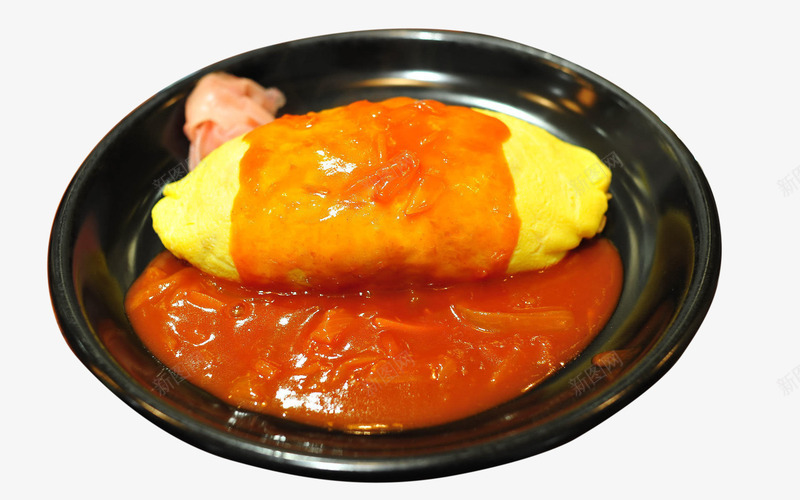 美味可口的蛋包饭png免抠素材_新图网 https://ixintu.com 家常主食 炒饭 美食 酱汁 鸡蛋