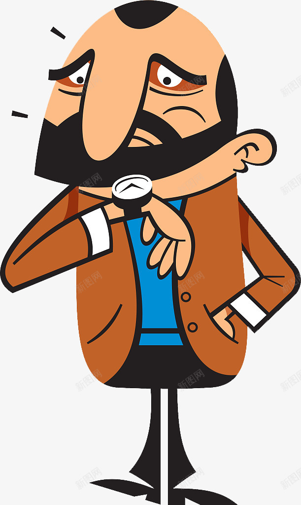 插图着急赶时间看手表png免抠素材_新图网 https://ixintu.com 大叫 大汗淋漓 如坐针毡 抓紧时间 汗如雨下 满头大汗 焦急 皱眉 着急 着急的表情 着急表情 矢量插图着急赶时间看手表