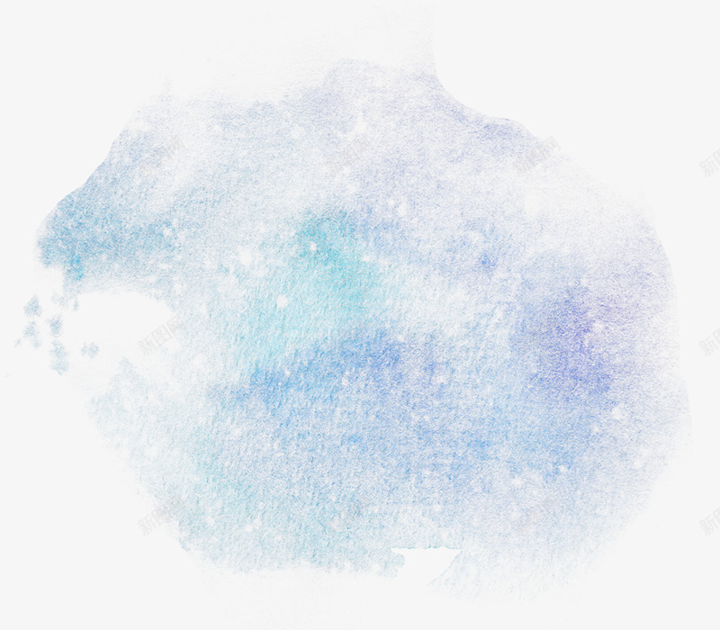 淡蓝色水彩效果png免抠素材_新图网 https://ixintu.com PS笔刷 彩色水墨 水墨效果 水彩笔刷 水彩笔触 渐变水彩