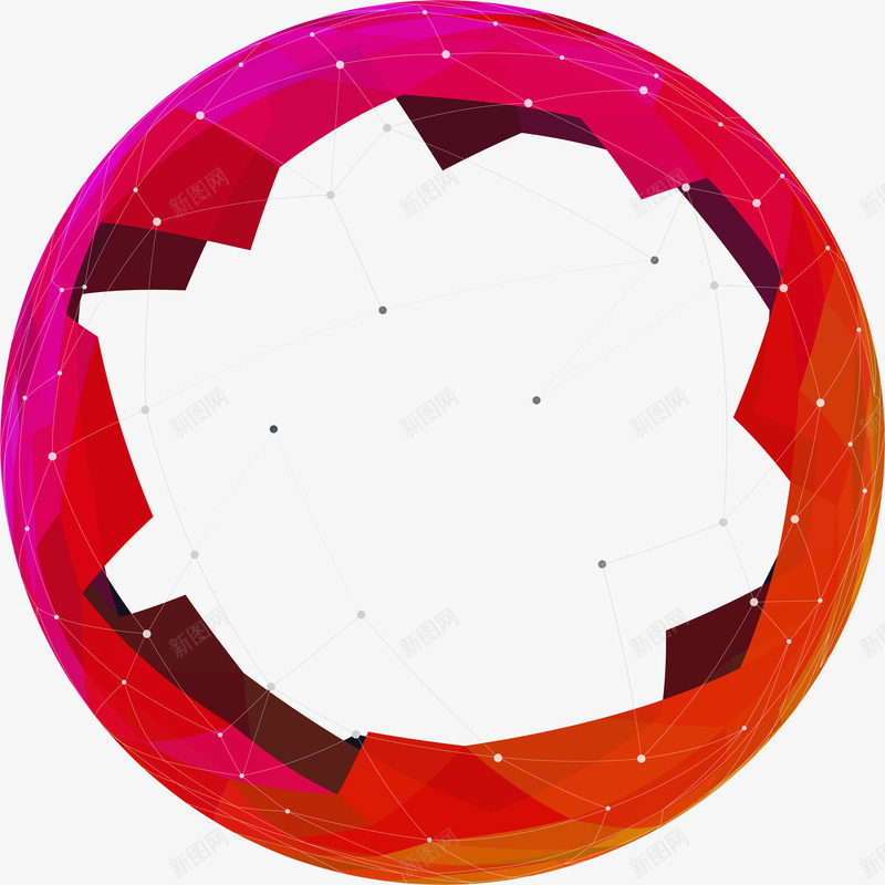红色星球节点png免抠素材_新图网 https://ixintu.com 可爱 漂亮 高清