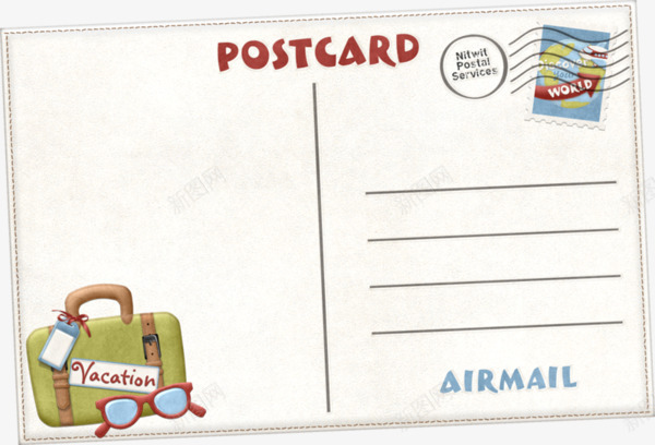 信封信件png免抠素材_新图网 https://ixintu.com postcard 信封 写信 旅行箱 眼镜