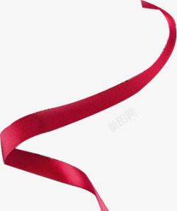 红色飘带丝带装饰店铺促销素材