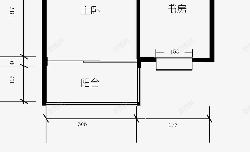 一室一厅房屋平面图png免抠素材_新图网 https://ixintu.com 一室一厅 室内平面图 室内设计 室内设计平面图 房屋平面图 房屋设计