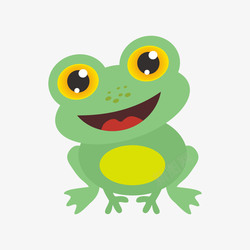 绿色动物绿色可爱的小青蛙高清图片
