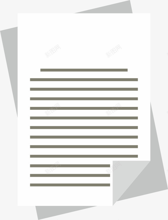 手绘白色纸张png免抠素材_新图网 https://ixintu.com 手绘 白色 简约 纸张 线条 阴影