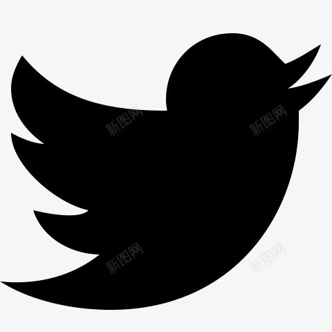 鸟鸣叫推特社会雕文图标png_新图网 https://ixintu.com Bird tweet twitter 推特 鸟 鸣叫