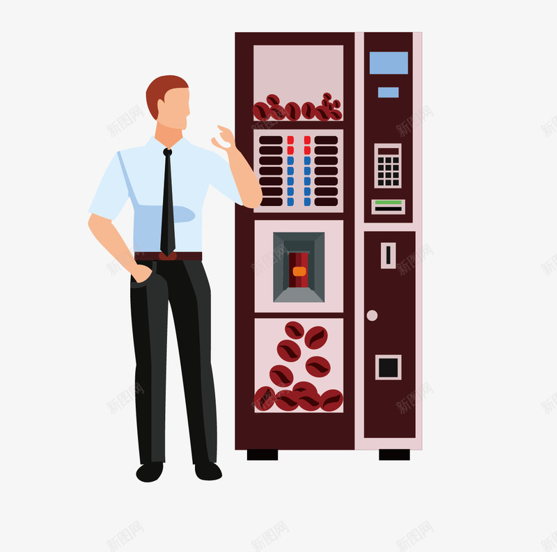 公司共用熟食自动售卖机png免抠素材_新图网 https://ixintu.com 公司 熟食 男人 自动售卖机