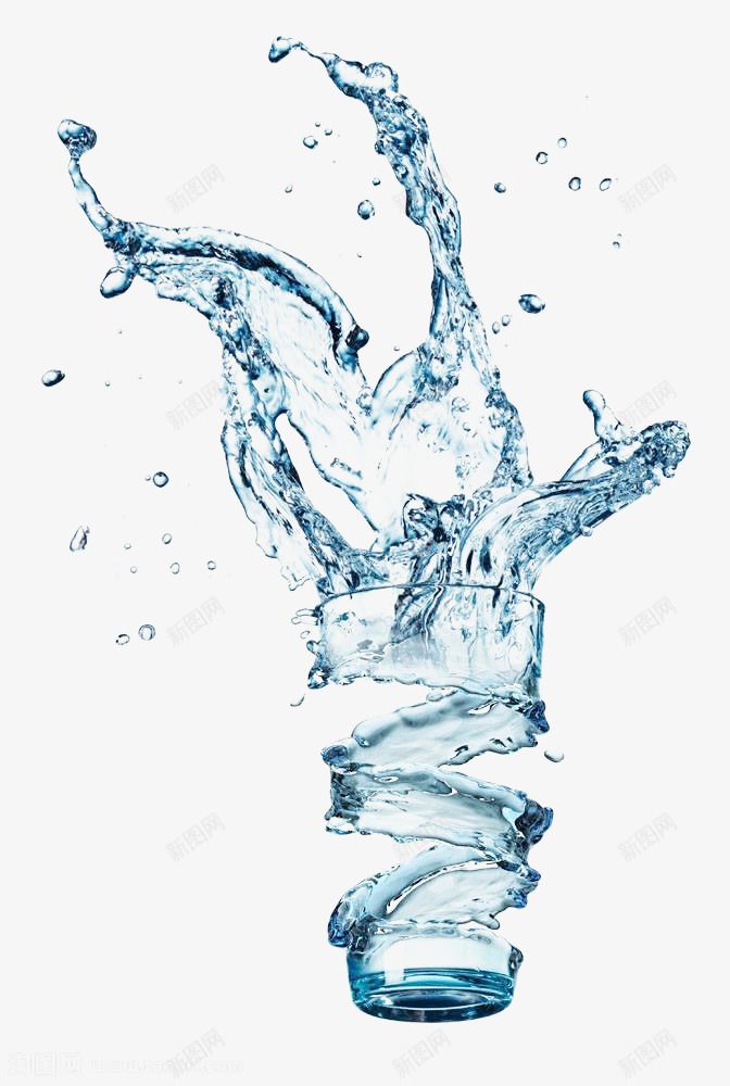 水杯子喷溅png免抠素材_新图网 https://ixintu.com 卡通水波纹 喷溅 杯子 水 水杯子喷溅效果图下载 高清