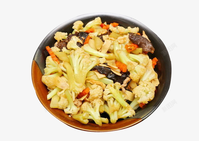 家常菜花菜炒香菇png免抠素材_新图网 https://ixintu.com 家常菜 美味 美食 花菜 香菇餐饮 高档