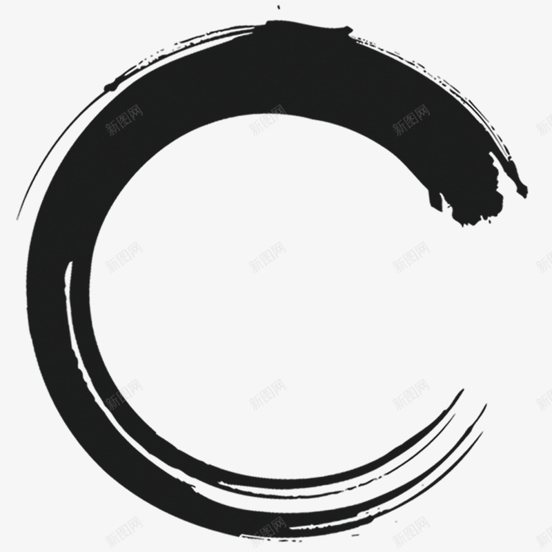 墨迹png免抠素材_新图网 https://ixintu.com 圆形 墨迹 实心点 毛笔笔触 运笔