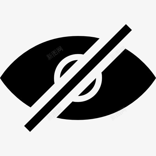 眼睛隐藏黑色界面符号图标png_新图网 https://ixintu.com 山楂文档填充 工具 显示 界面 看不见的 眼 眼睛图标 符号 设计 隐藏