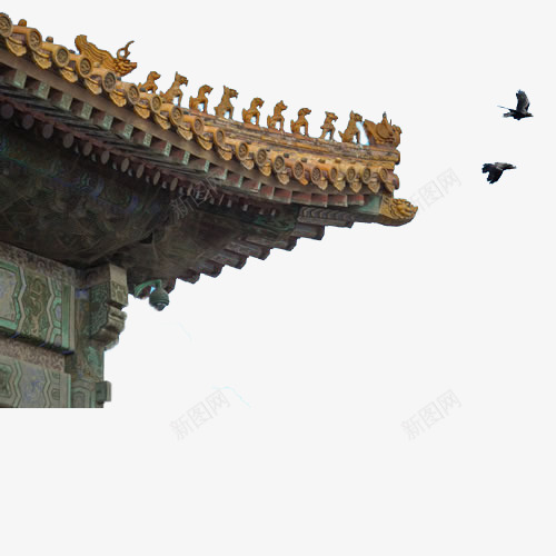 中国风亭子屋檐png免抠素材_新图网 https://ixintu.com 中国风 中国风客栈 历史感 园林 屋檐 年代感 故宫 飞鸟