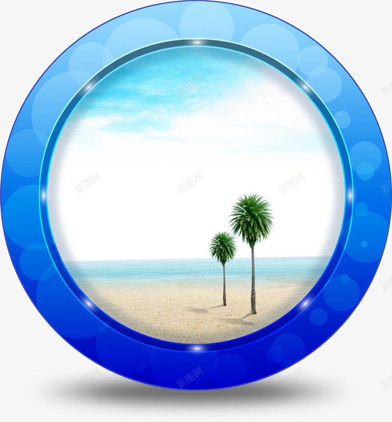 沙滩海景时尚海报png免抠素材_新图网 https://ixintu.com 时尚 沙滩 海报 海景