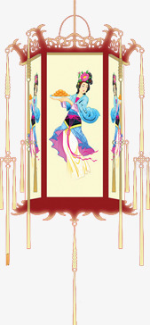 中秋节古典美女灯笼png免抠素材_新图网 https://ixintu.com 中秋节 古典 灯笼 美女