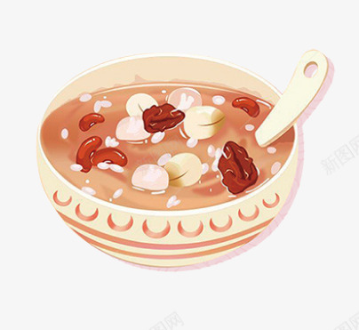 卡通手绘腊八粥腊八节png免抠素材_新图网 https://ixintu.com 创意 动漫动画 卡通手绘 腊八粥 腊八节 节日