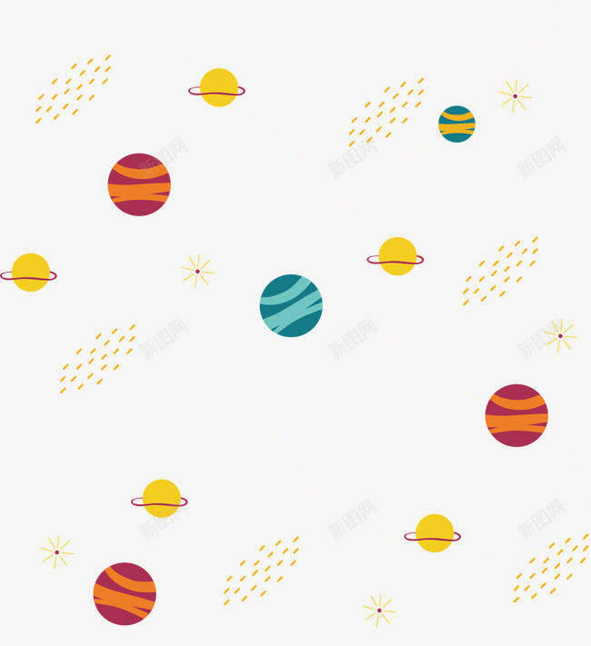 天体png免抠素材_新图网 https://ixintu.com 恒星 星球 轨迹