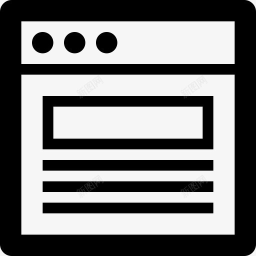 浏览器接口布局网站接口图标png_新图网 https://ixintu.com interface layout website 布局 接口 浏览器 网站