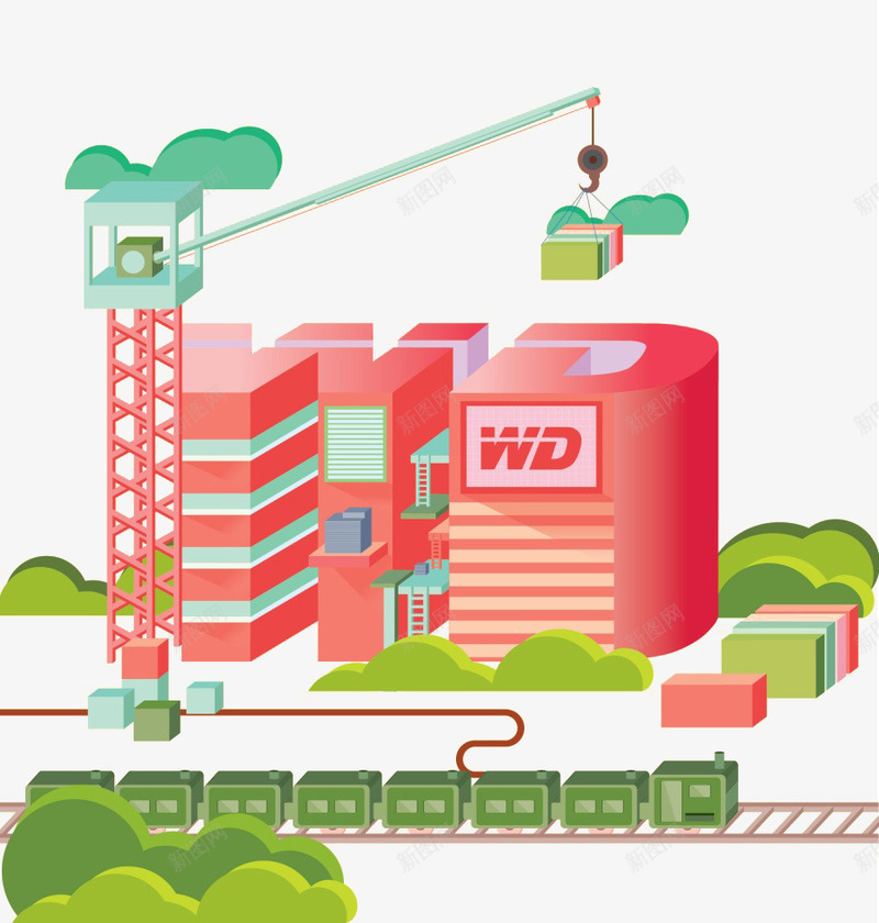 扁平化建筑png免抠素材_新图网 https://ixintu.com H5页面素材 促销 修房子 建筑 建造 扁平化人物 扁平化素材 电商卡通人物 网页设计卡通