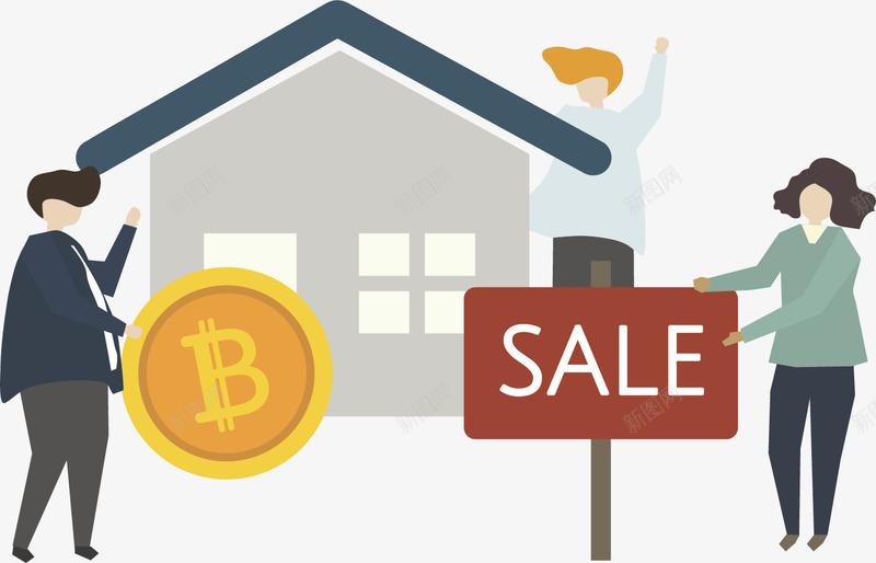 金融互联网房屋交易矢量图ai免抠素材_新图网 https://ixintu.com 互联网 房屋 房屋交易 矢量png 网络金融 金融 矢量图