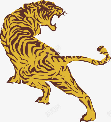 东北虎png免抠素材_新图网 https://ixintu.com 中国风 森林之王 老虎 黄色