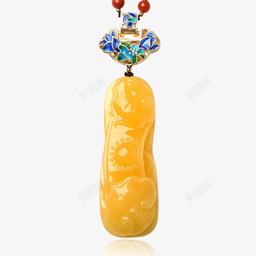 曼丽翠琥珀蜜蜡如意吊坠png免抠素材_新图网 https://ixintu.com MMT 事事如意 产品实物 如意吊坠 毛衣链 配石榴石青金配珠 项链