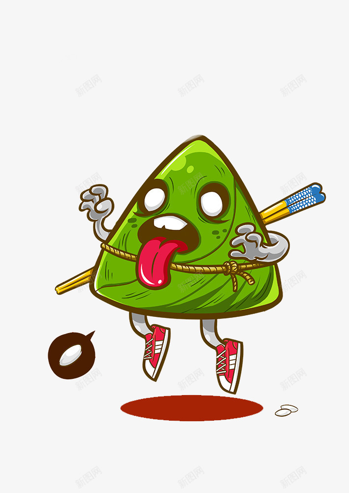 卡通粽子png免抠素材_新图网 https://ixintu.com Q版 卡通 嘻哈 插画 暗黑系 涂鸦 潮流 潮牌 美式漫画 美漫 街头涂鸦