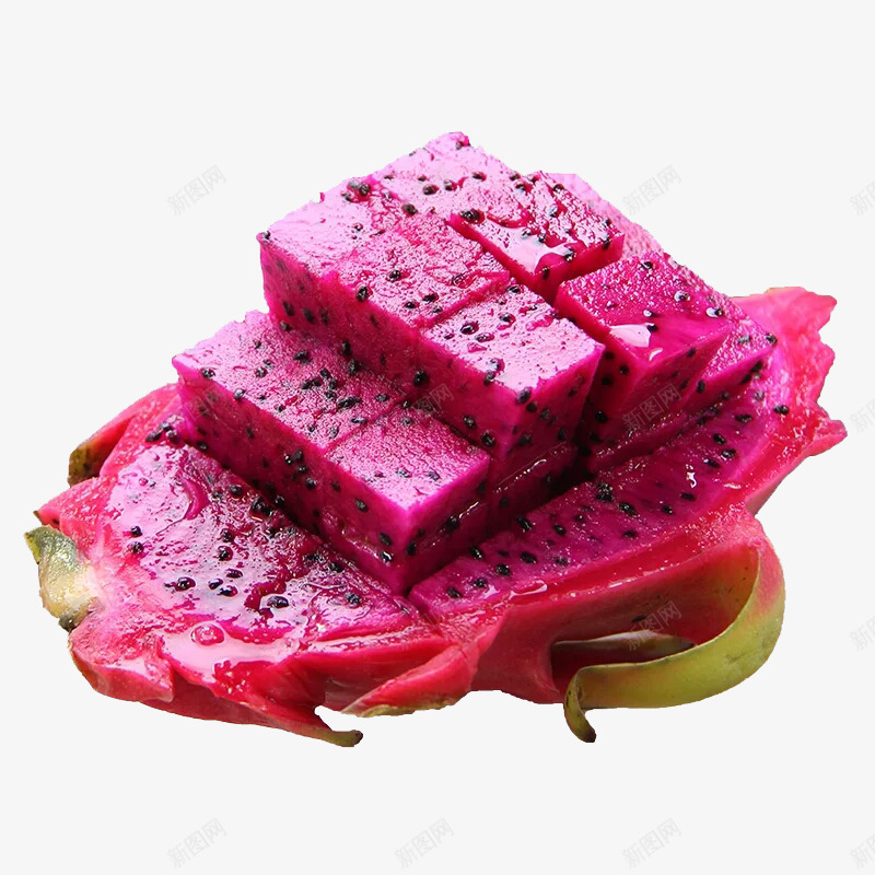 火龙果果肉png免抠素材_新图网 https://ixintu.com 新鲜 热带水果 红心 美味火龙果 美食 营养健康