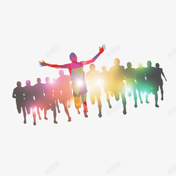 奔跑png免抠素材_新图网 https://ixintu.com 奔跑 胜利 跑