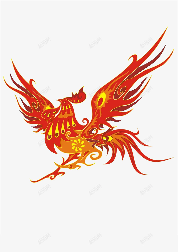 鸡年凤尾吉祥图案png免抠素材_新图网 https://ixintu.com 凤尾 吉祥 图案 火红 鸡