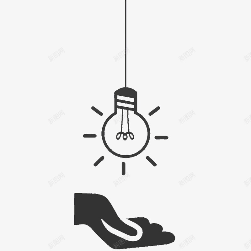 智慧之光图标psd_新图网 https://ixintu.com 交流 想到好办法 智慧之光 解决办法 解除困难 闪亮的智慧