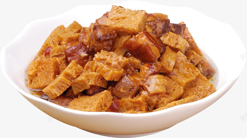 红烧肉炖烤麸png免抠素材_新图网 https://ixintu.com 中华美食 产品实物 家常菜 炖烤麸 红烧肉 菜品 菜肴 食物 餐饮