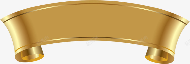 金色卡通装饰卷轴png免抠素材_新图网 https://ixintu.com 卡通 卷轴 展开卡通书 装饰 设计 金色
