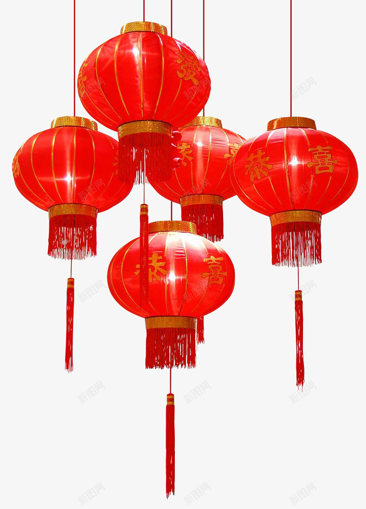 灯笼png免抠素材_新图网 https://ixintu.com 中秋灯笼 传统 喜庆 大红 灯笼