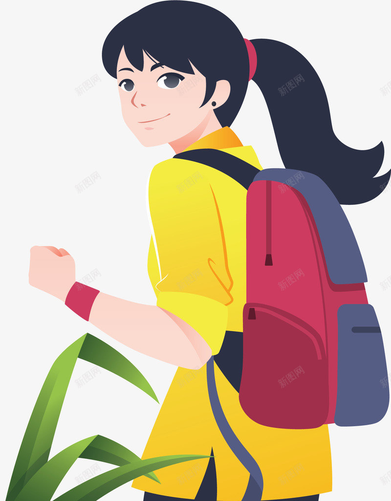 青春毕业旅游女孩矢量图ai免抠素材_新图网 https://ixintu.com 旅游 旅游女孩 旅游的人 毕业旅游 毕业旅行 矢量png 矢量图