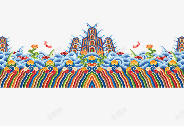 海水江崖海浪png免抠素材_新图网 https://ixintu.com 中国纹样 中式 中式纹样 传统式样 古代清代龙袍 古典传统纹样 江崖海水纹 江水山崖 波浪水波 海水江崖 海水江崖纹 海水浪花 海水祥云 纹 纹样